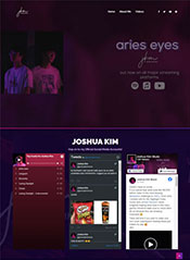 We designed and built Joshua Kim's website.